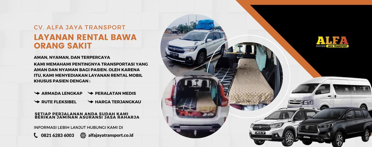 layanan rental bawa orang sakit alfa jaya transport